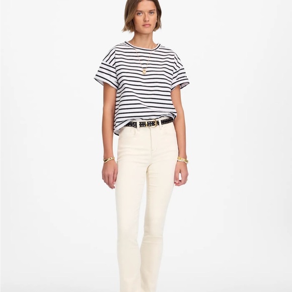 Madewell Cream Straight Leg Women's Jeans - Picture 1 of 11